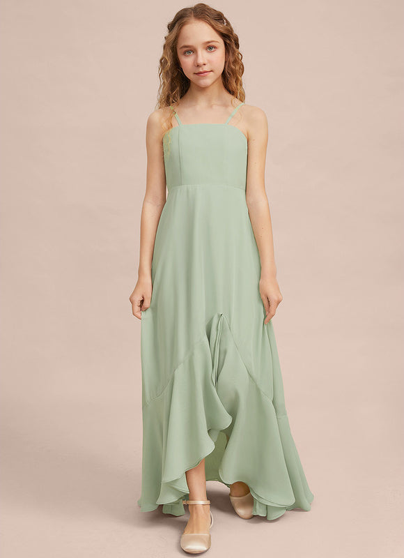 Robe Asymétrique Évasée Vert Deau