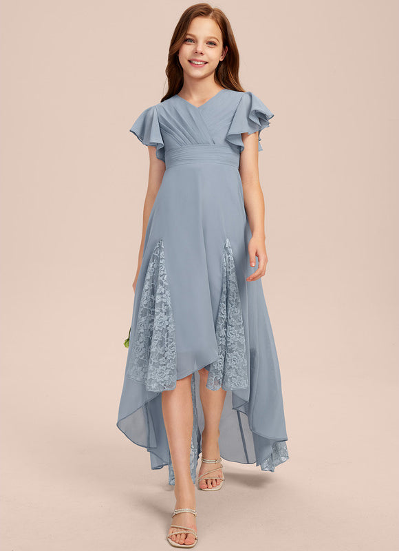 Robe Blanche Asymétrique Mariage