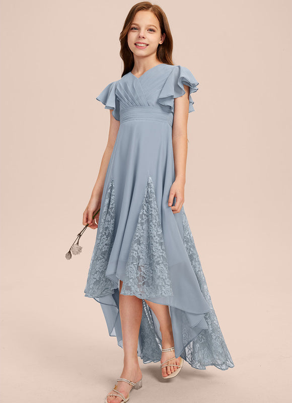 Robe Blanche Asymétrique Mariage - gallery 7