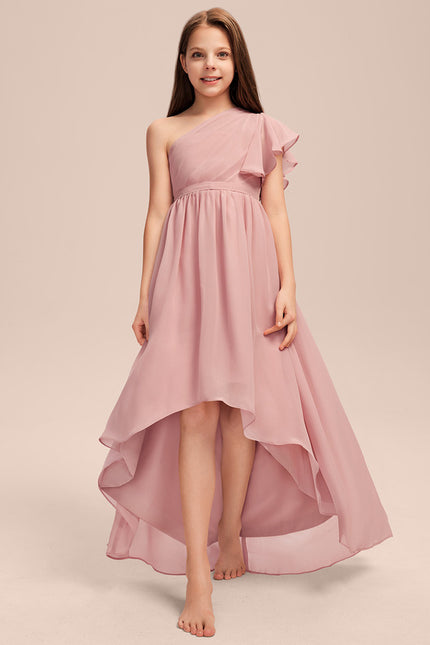Robe Asymétrique En Mousseline Légère