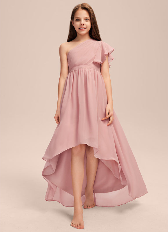 Robe Asymétrique En Mousseline Légère