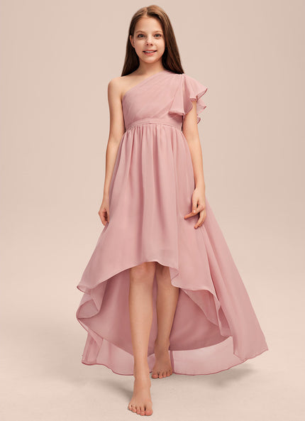 Robe Asymétrique En Mousseline Légère