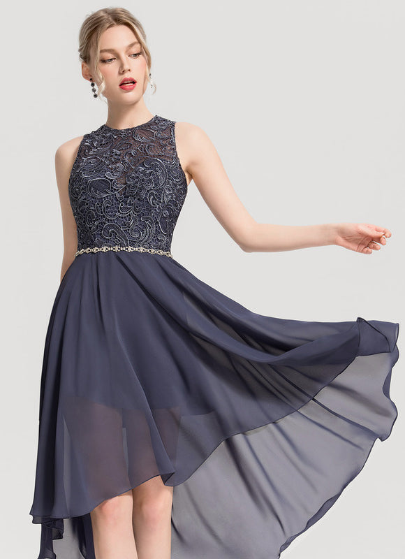 Robe Asymétrique Mousseline Chic