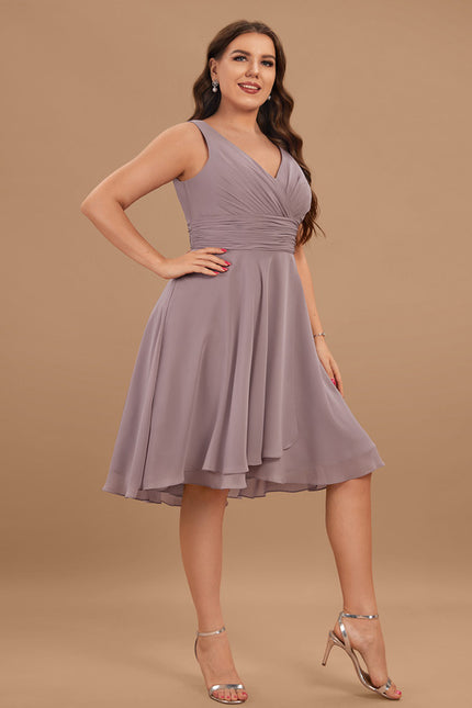 Robe Asymétrique Fluide Vert Pâle - gallery 9