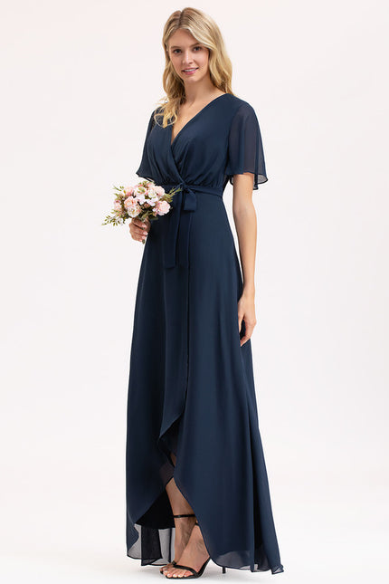Robe Asymétrique Mousseline Vaporeuse - gallery 1