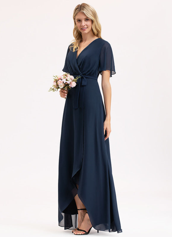 Robe Asymétrique Mousseline Vaporeuse - gallery 1