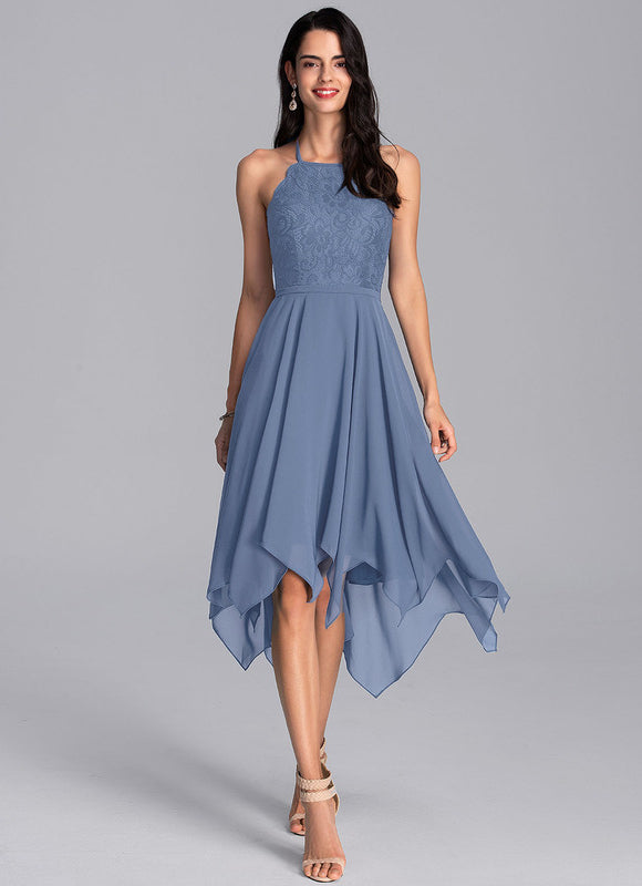 Robe Asymétrique Céleste Effusion - gallery 7