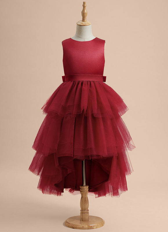 Robe Asymétrique Tulle Volante - gallery 5