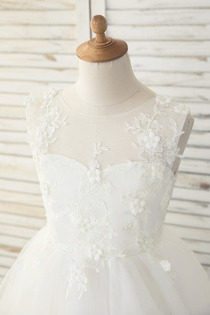 Robe Asymétrique Tulle Élevée - gallery 2