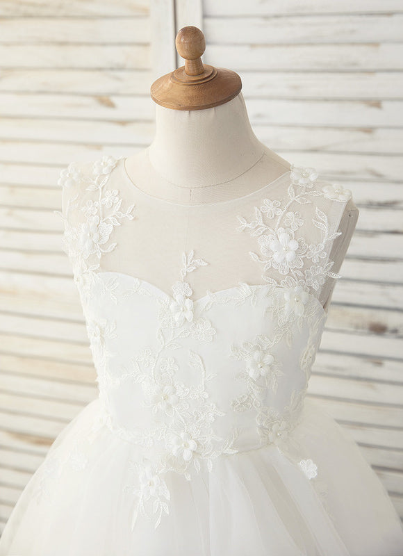 Robe Asymétrique Tulle Élevée - gallery 2
