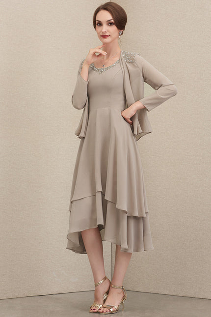 Robe Asymétrique Éclat Céleste - gallery 2
