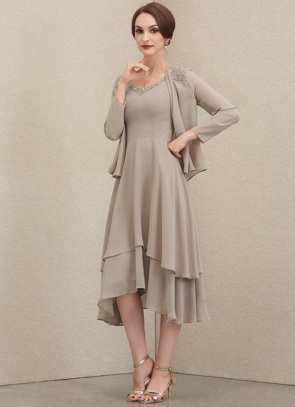 Robe Asymétrique Éclat Céleste - gallery 2