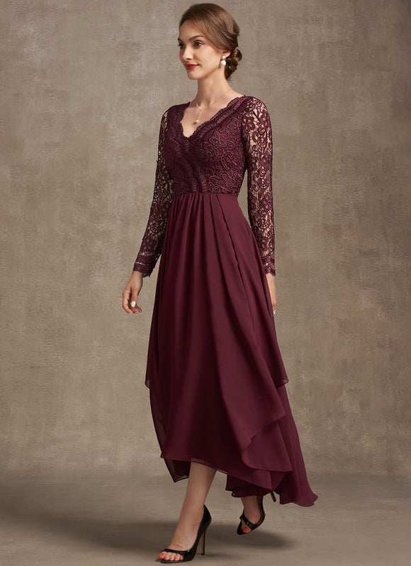 Robe Asymétrique Mousseline Fleurie - gallery 6