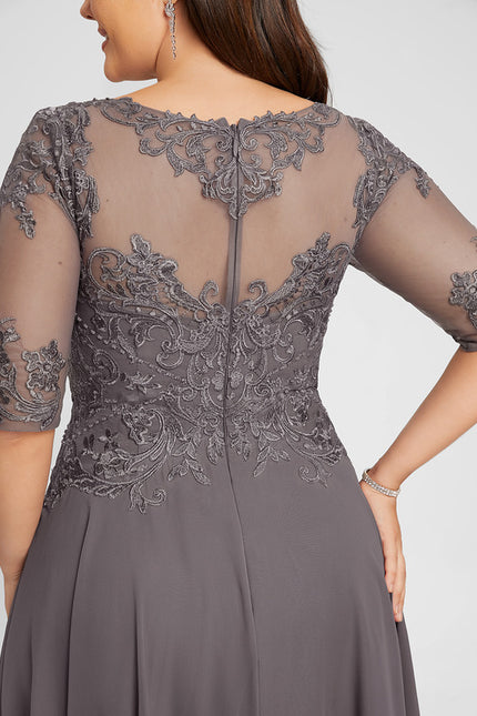 Robe Asymétrique Mère Élégante - gallery 8