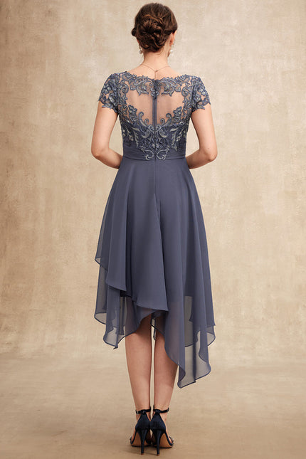 Robe Asymétrique Mousseline Fleurie - gallery 5