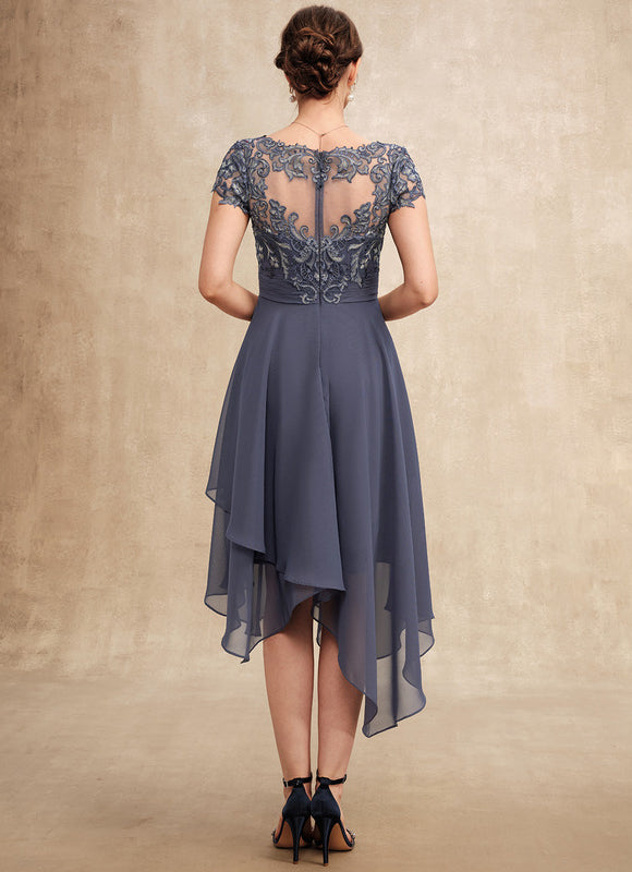 Robe Asymétrique Mousseline Fleurie - gallery 5
