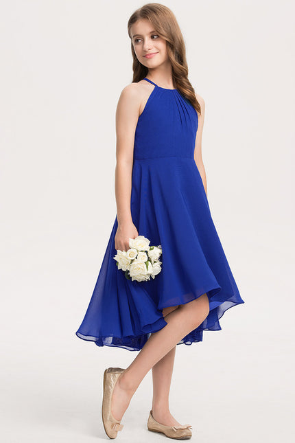 Robe Asymétrique Bleu Cobalt Fluide - gallery 1