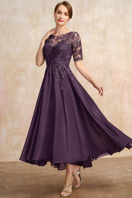 Robe Grande Taille Asymétrique - gallery 4