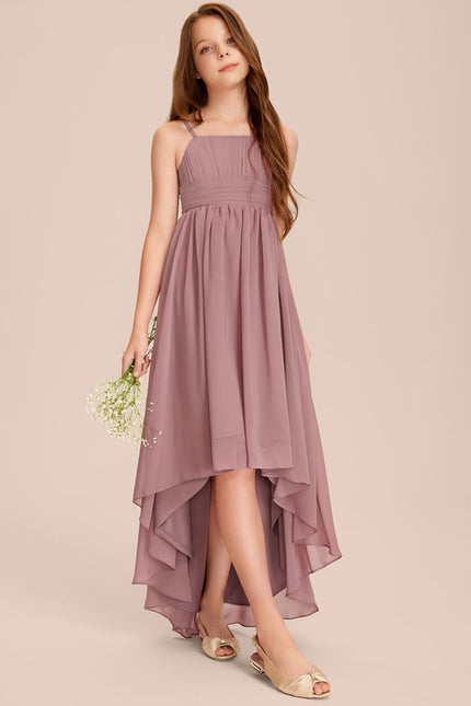 Robe Asymétrique Évasée Vert Deau - gallery 4
