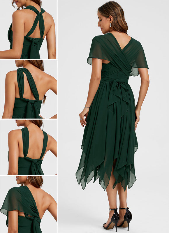 Robe Asymétrique Mousseline - gallery 1