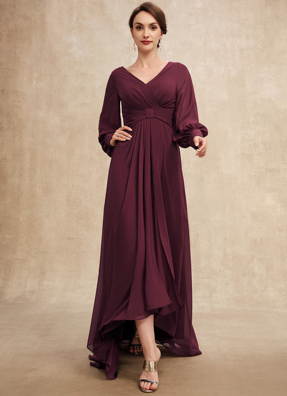Robe Asymétrique Violette Flottante - gallery 3