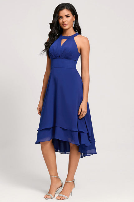 Robe Asymetrique Bleu Roi - gallery 2