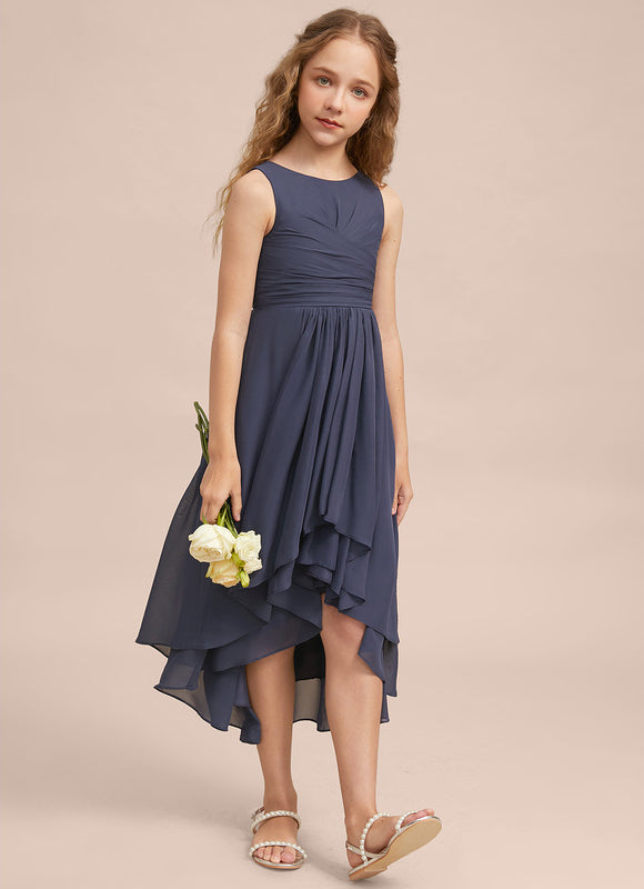 Robe Asymétrique Trapèze Fluide - gallery 1