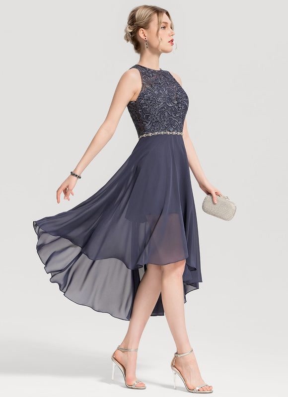 Robe Asymétrique Mousseline Chic - gallery 1