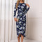 Robe Asymétrique Florale Élégante