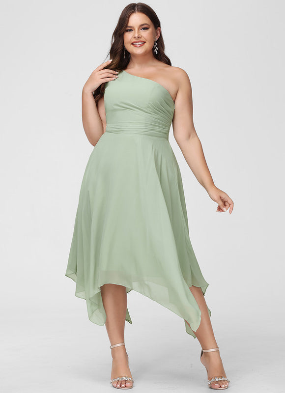 Robe Asymétrique Asymétrique Fluide - gallery 9