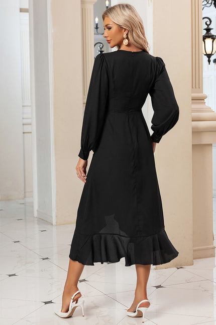 Robe Asymétrique Fluide Rose - gallery 5