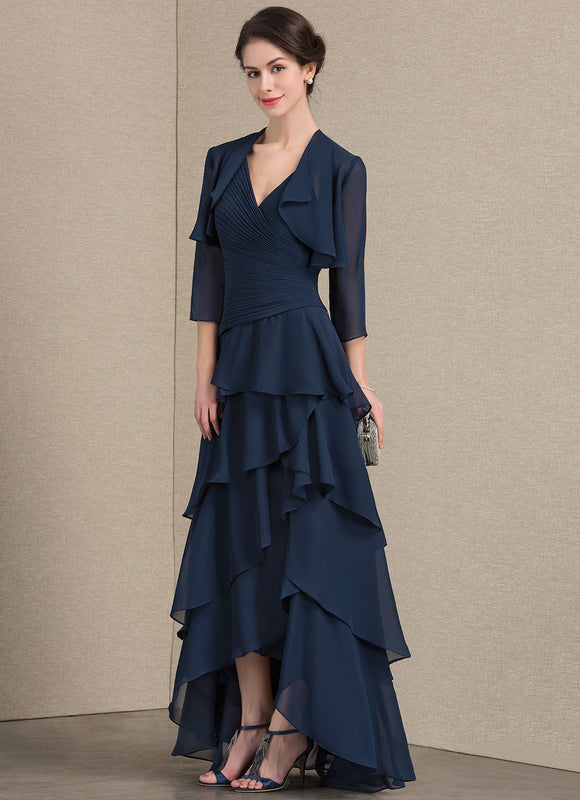 Robe Asymétrique Fluide Argentée - gallery 2