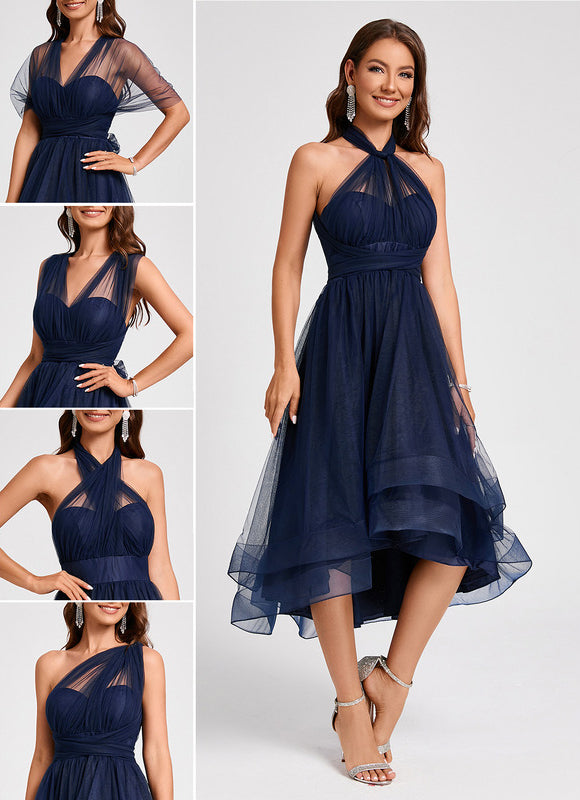 Robe Asymétrique Tulle Chic