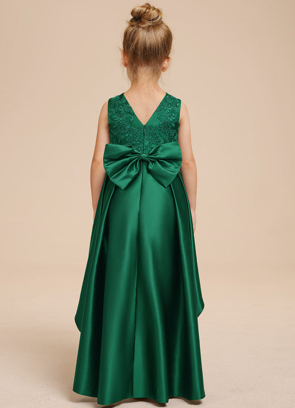 Robe Asymétrique Verte Festive - gallery 5