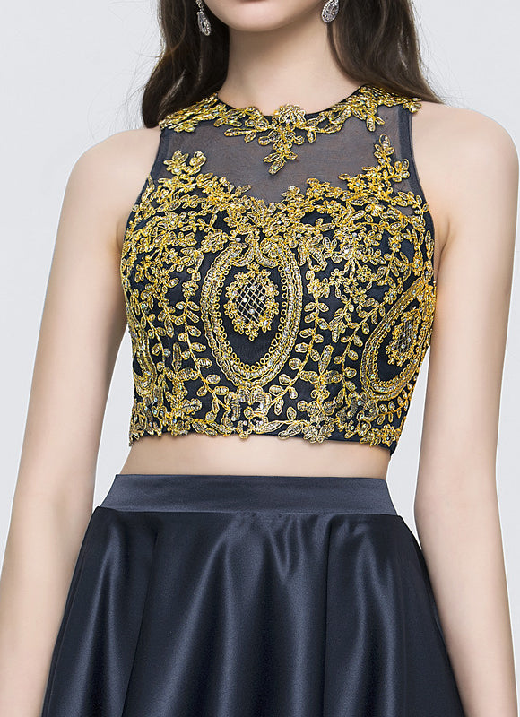 Robe Asymétrique Satinée Éclatante - gallery 4