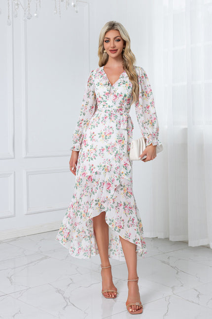 Robe Asymétrique Bordeaux - gallery 3