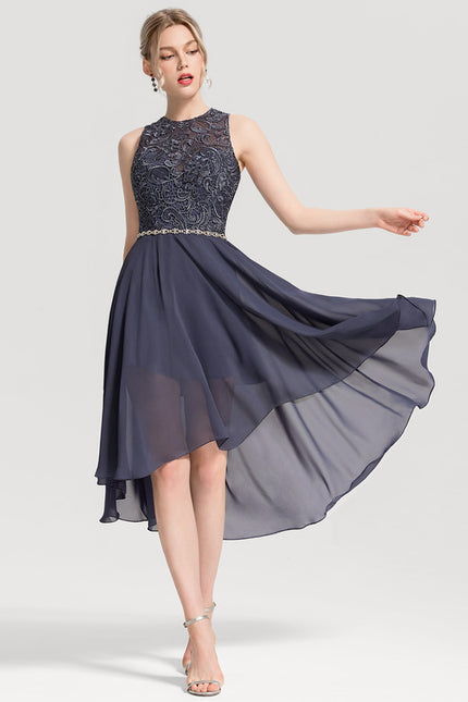 Robe Asymétrique Mousseline Chic - gallery 3