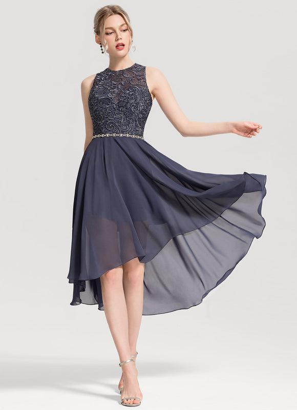 Robe Asymétrique Mousseline Chic - gallery 3