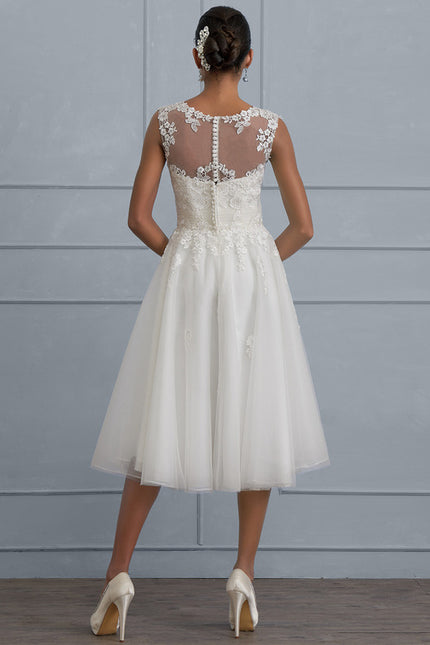 Robe Asymétrique Tulle Illusion Chic - gallery 3