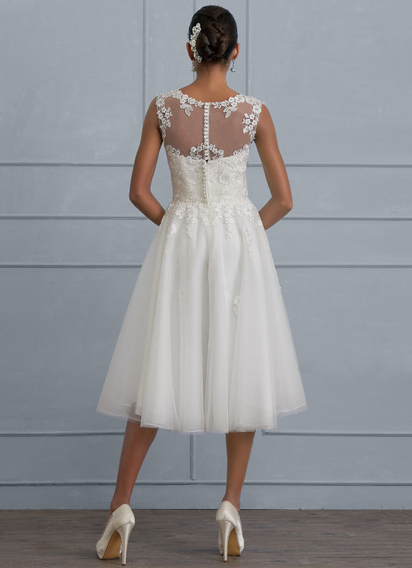 Robe Asymétrique Tulle Illusion Chic - gallery 3