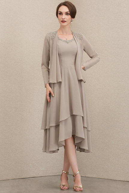 Robe Asymétrique Éclat Céleste - gallery 1