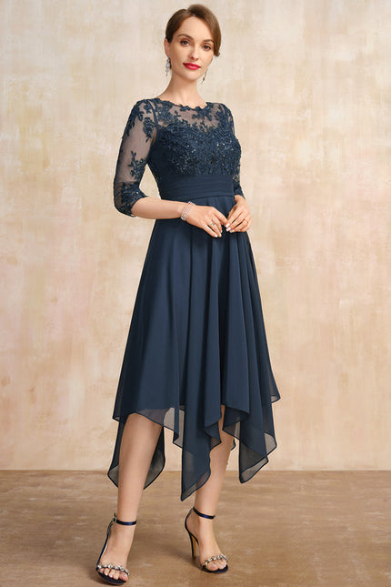 Robe Grande Taille Asymétrique - gallery 4