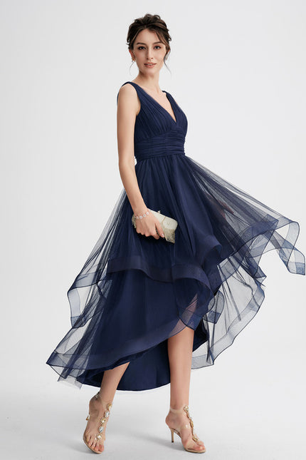 Robe Asymétrique Tulle Aérienne - gallery 1