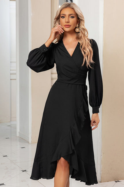 Robe Asymétrique Fluide Rose - gallery 1