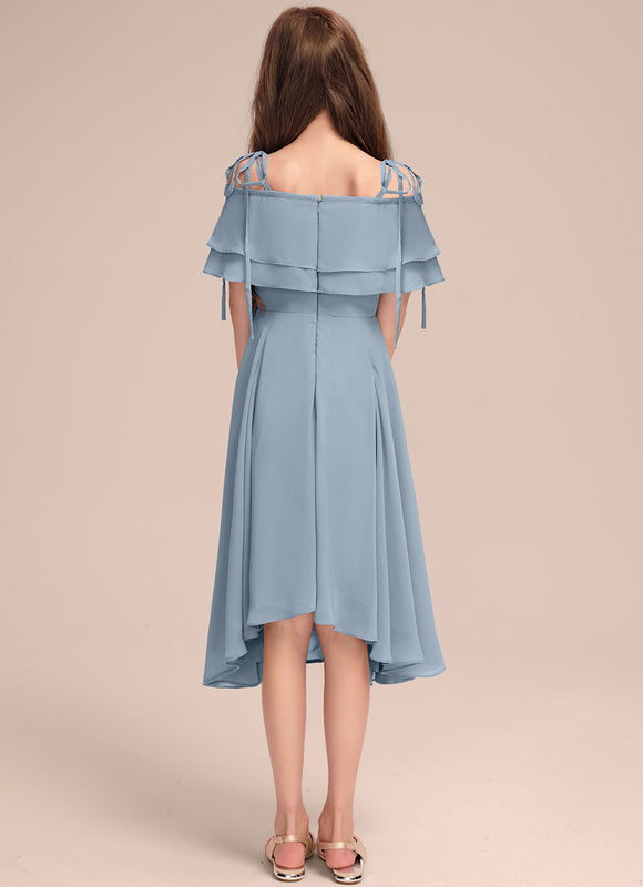 Robe Asymetrique Gaze De Coton - gallery 4