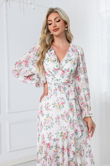 Robe Asymétrique Bordeaux - gallery 4