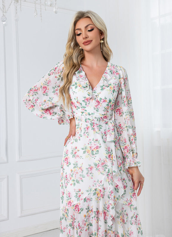 Robe Asymétrique Bordeaux - gallery 4