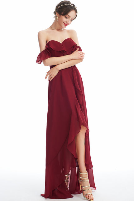 Robe Asymétrique Mousseline Volante - gallery 4