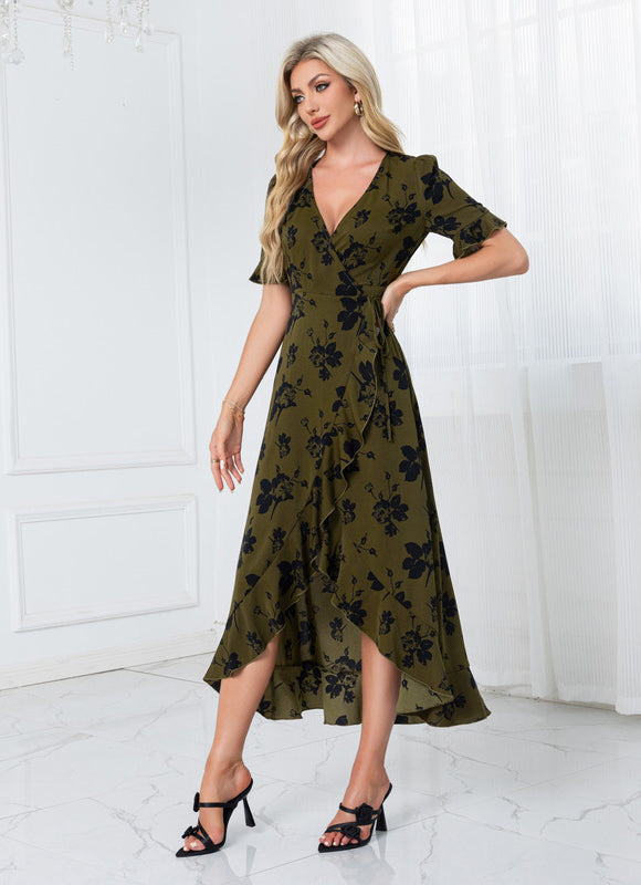 Robe Asymétrique Fleurie - gallery 3