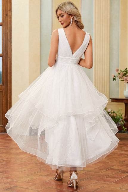 Robe Asymétrique Tulle Vaporeuse - gallery 6